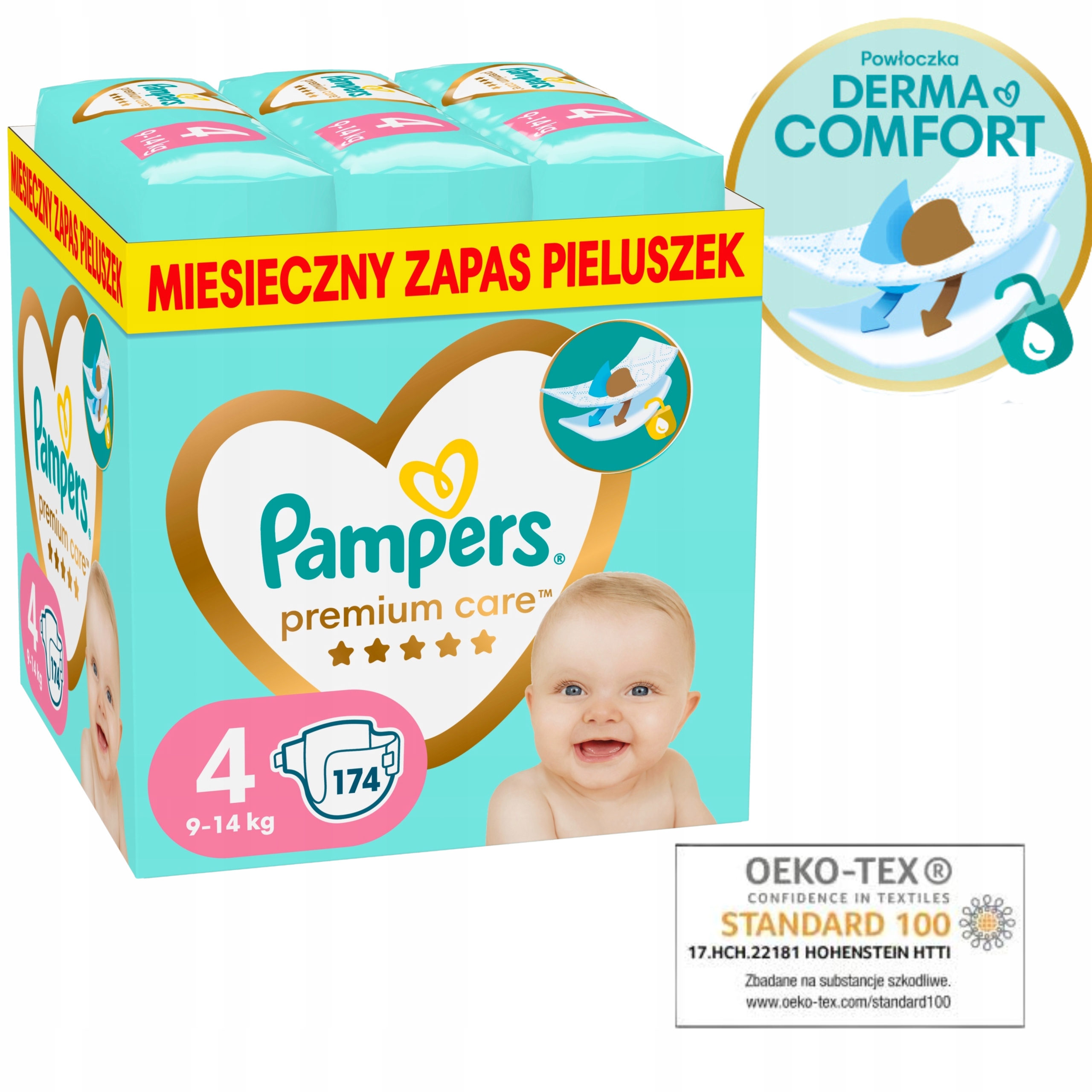 pampers premium care pieluchy 4 maxi 9-14 kg 52 szt