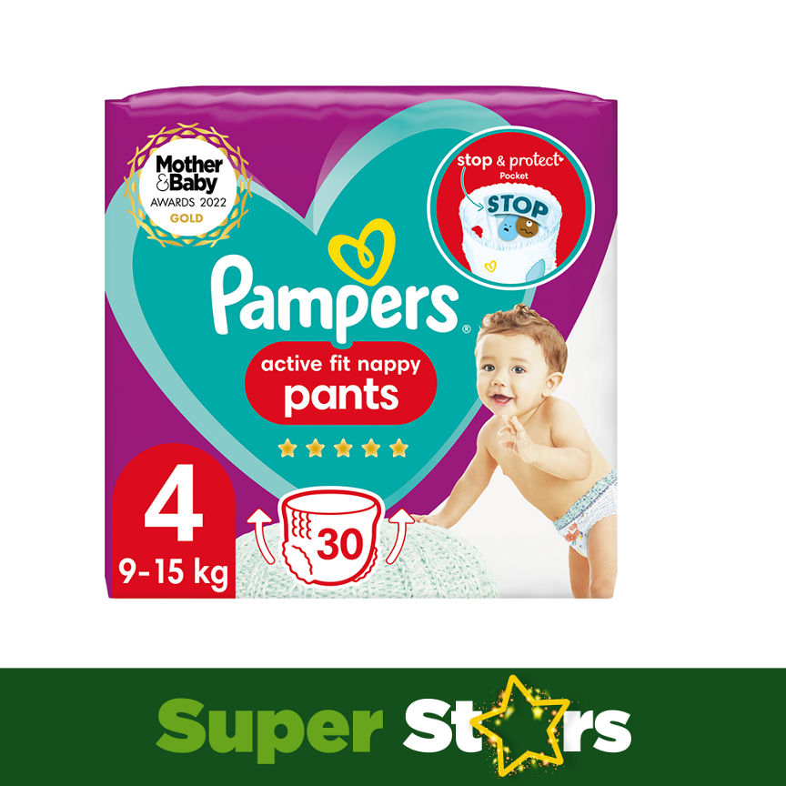 pampers active fit size 4 nappy pants