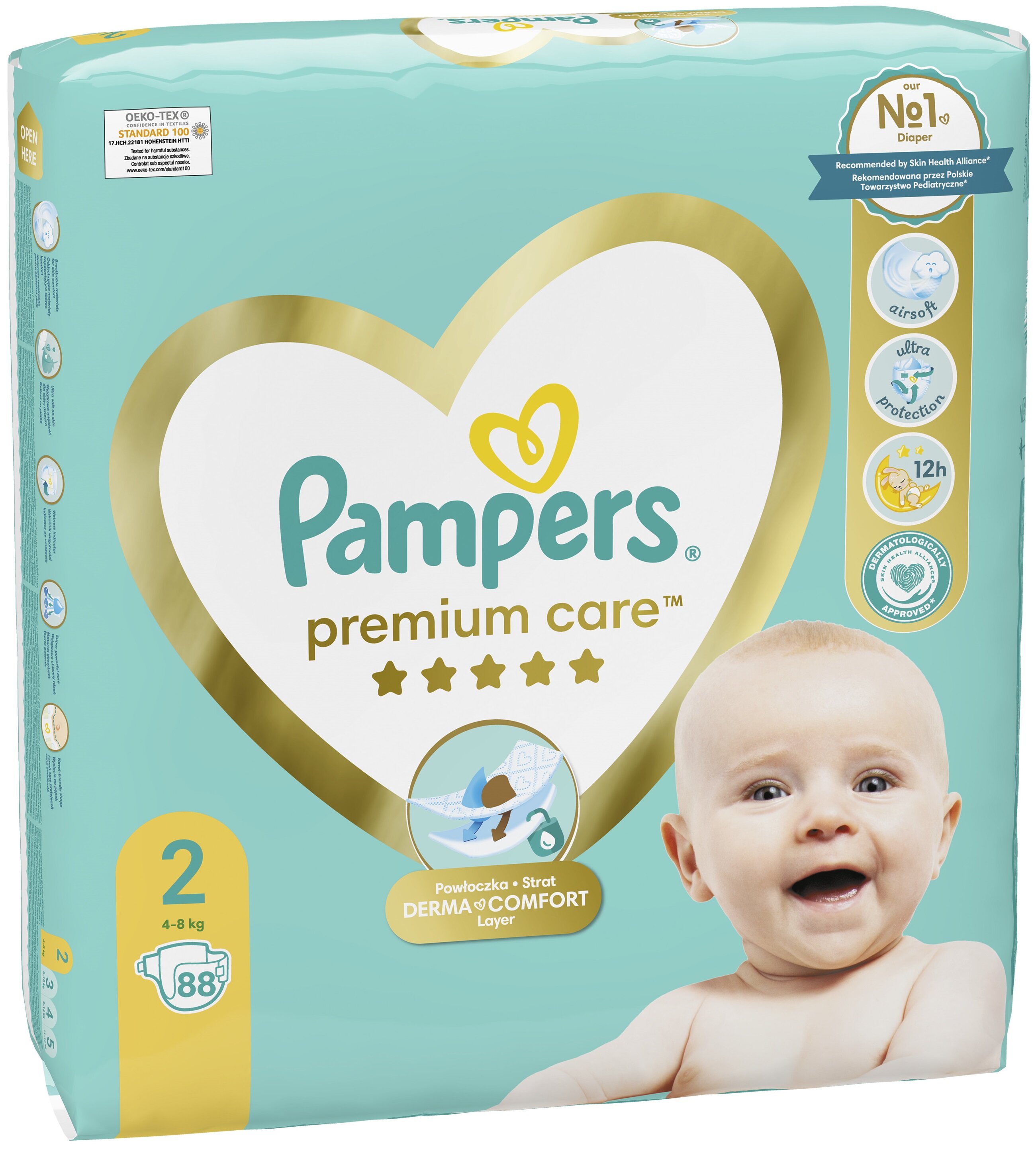 pampers premium care 2 80 szt cena