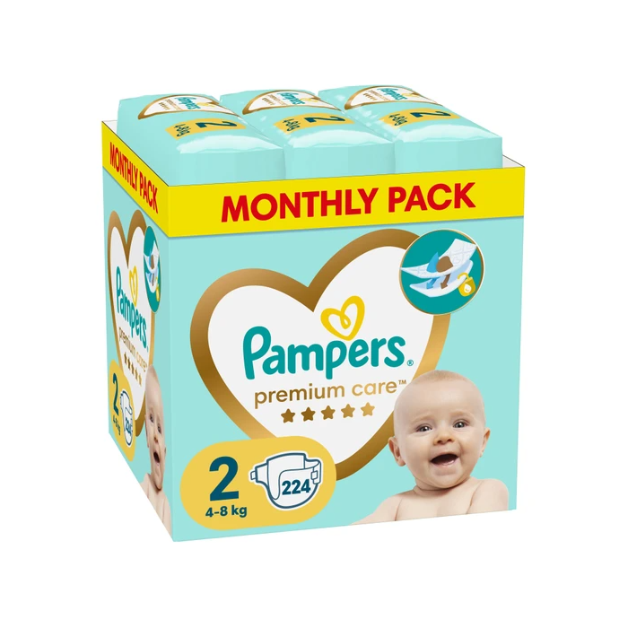 monthly pack pampers transparent