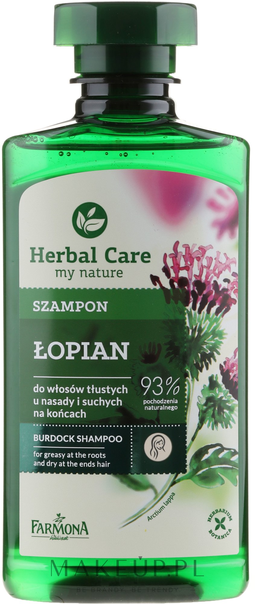 delikatny szampon na łupież herbal