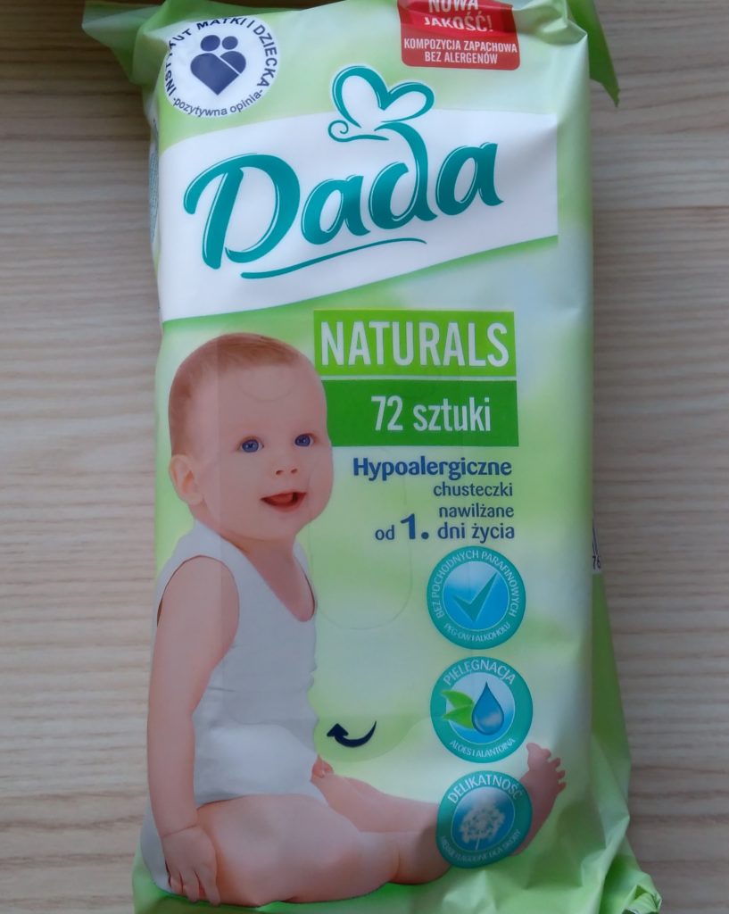 chusteczki nawilżane dada naturals skład