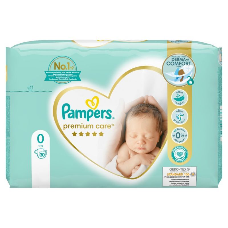 pampersy pampers zalozone na dziecko na lerzeniu