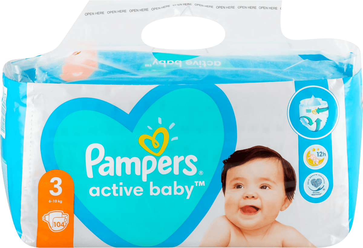 pampers activ baby 3 cena