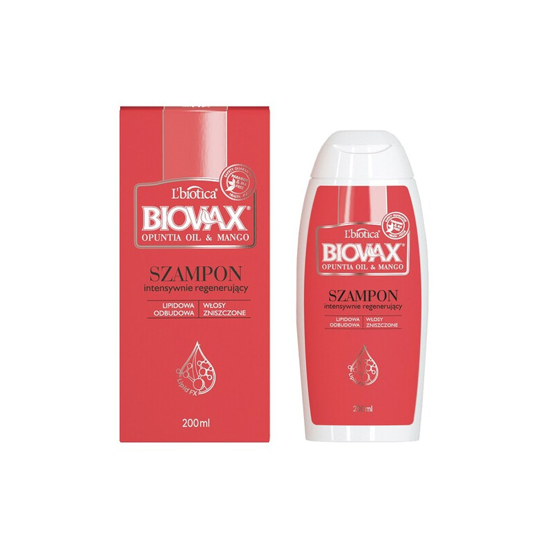 biovax opuntia oil & mango szampon do włosów skład