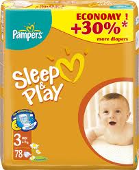 pampersy pampers pomaranczowe