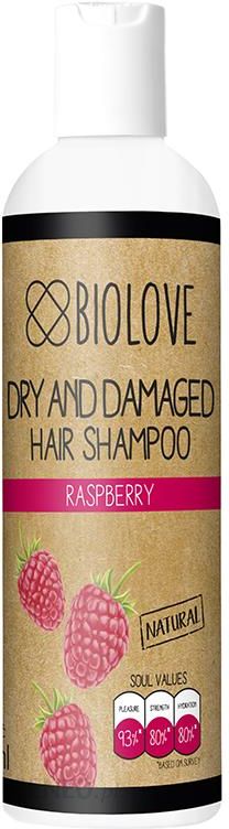 szampon do włosów suchych i zniszczonych malina biolove