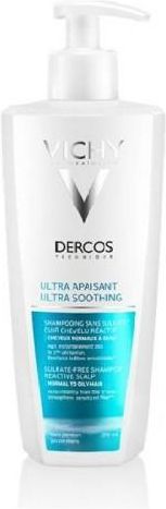 vichy decros ultra soothing szampon ultrakojący do włosów suchych 390ml