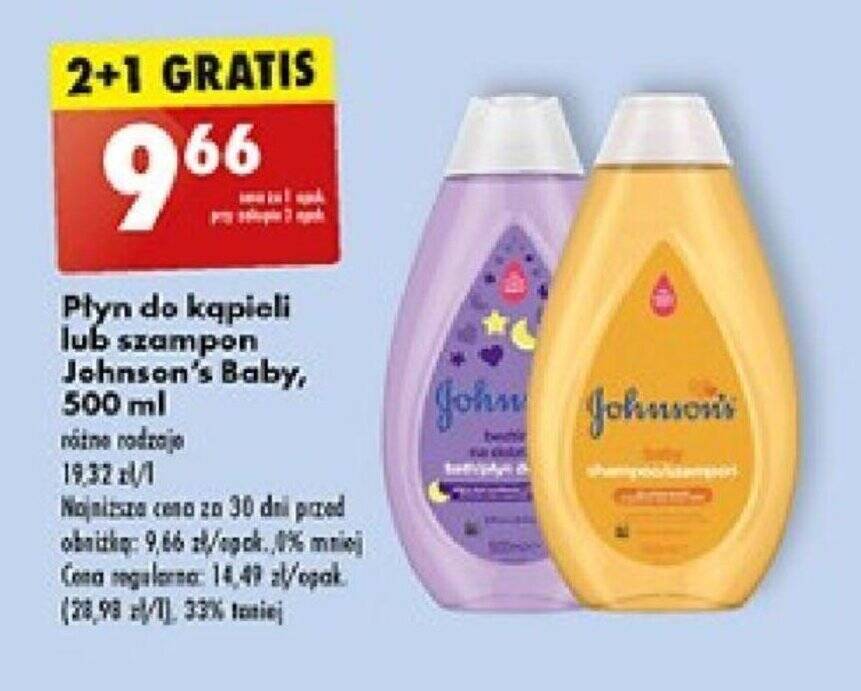 żel lub szampon johnsons baby biedronka