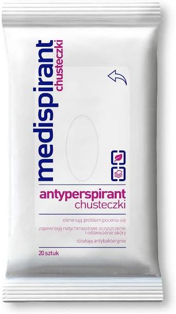 chusteczki nawilżane z antyperspirantem