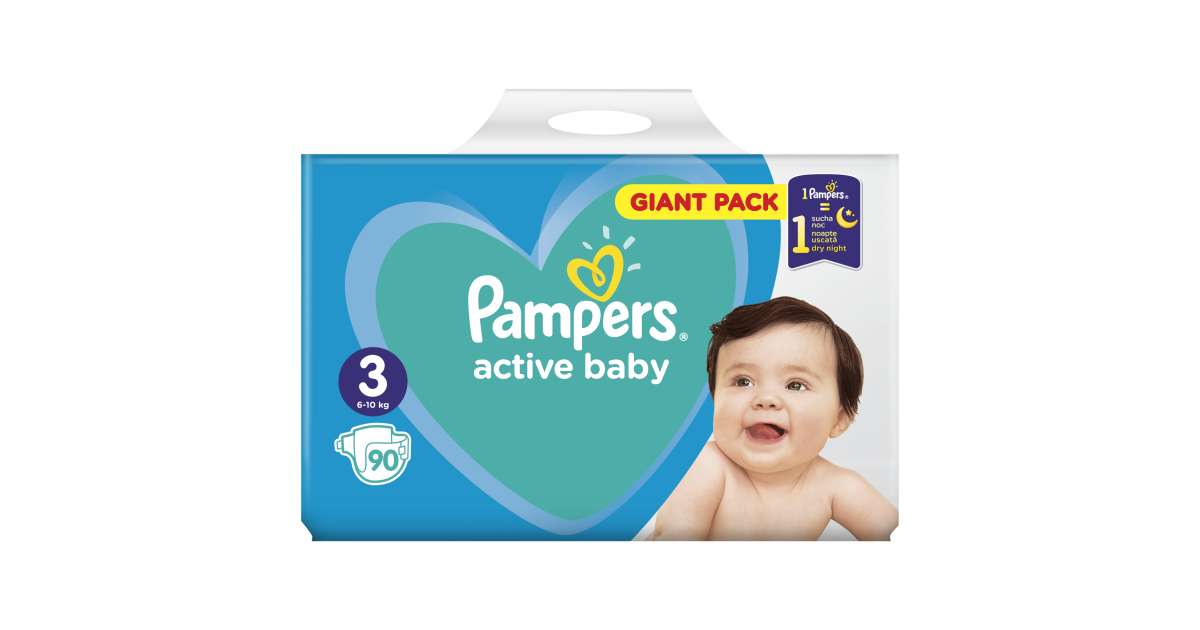 pampers active baby 3 giant pack