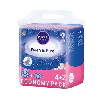 nivea baby chusteczki nawilżane pure &