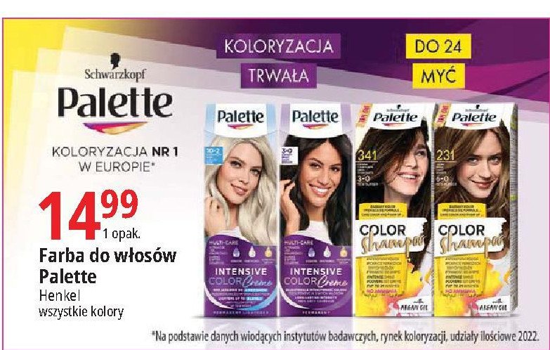 promocja szampon palette do wlosow