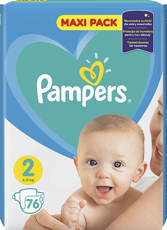 pieluchy pampers 2 szt 76