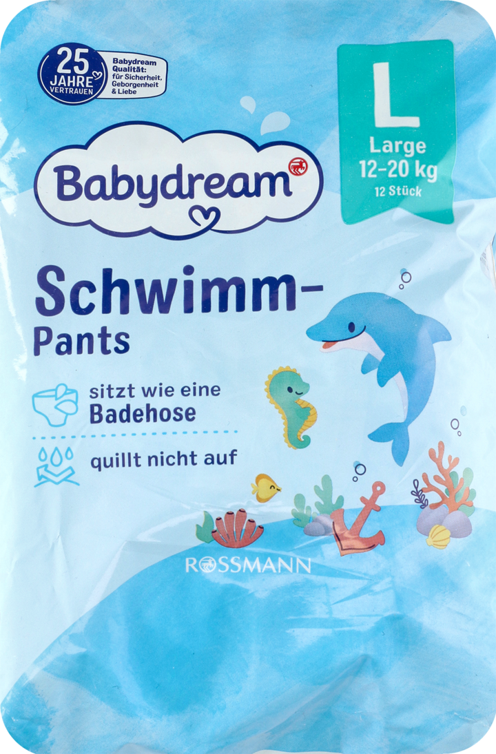 babydream pieluszki do pływania dla dzieci large 12-20 kg opinie