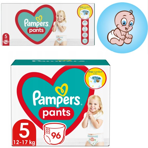 pampers pants rozmiar 5 96 pieluchomajtek