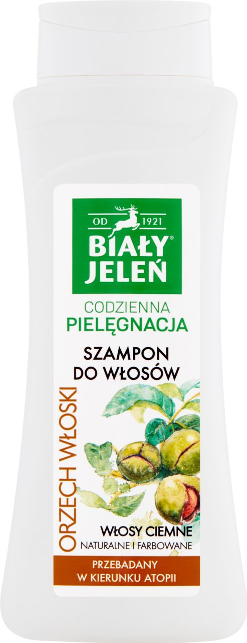 biały jeleń hipoalergiczny szampon do włosów ciemnych naturalnych i farbowanych