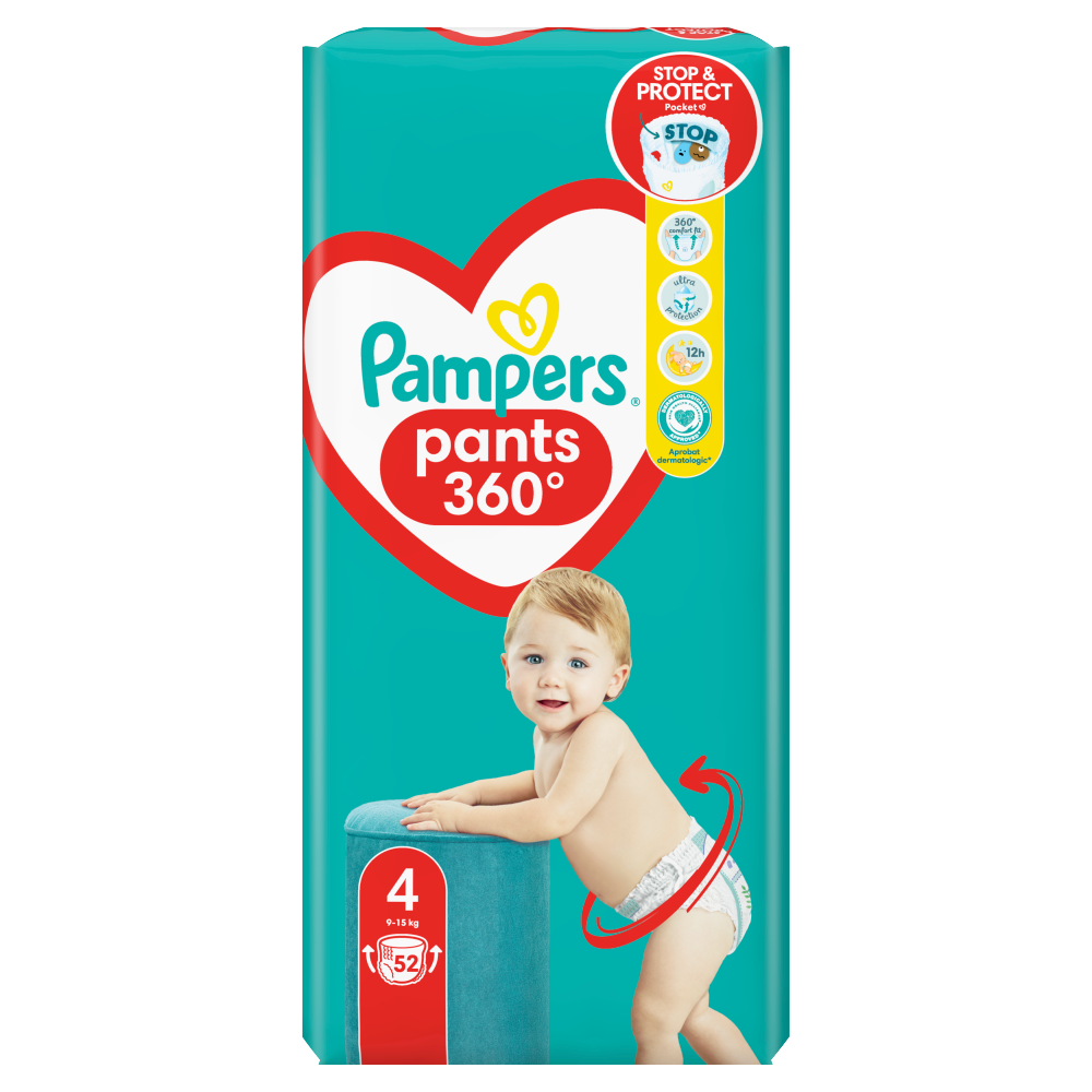 pampers pieluchomajtki 4 52