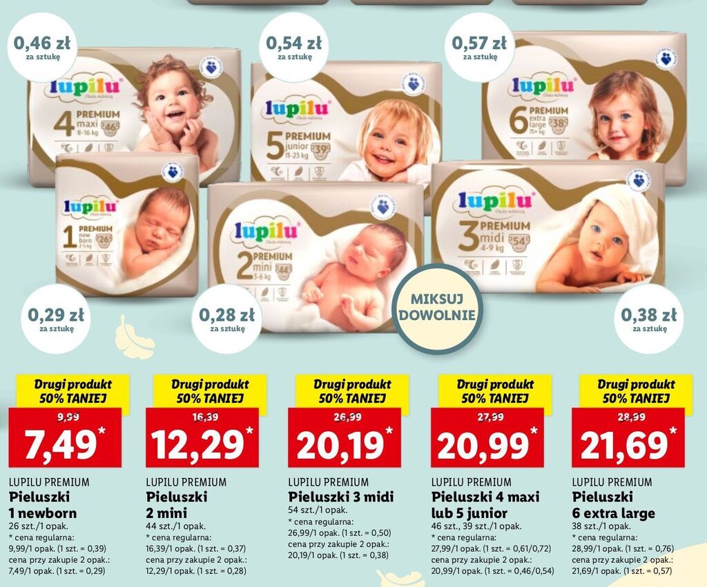 lidl promocja na pampers