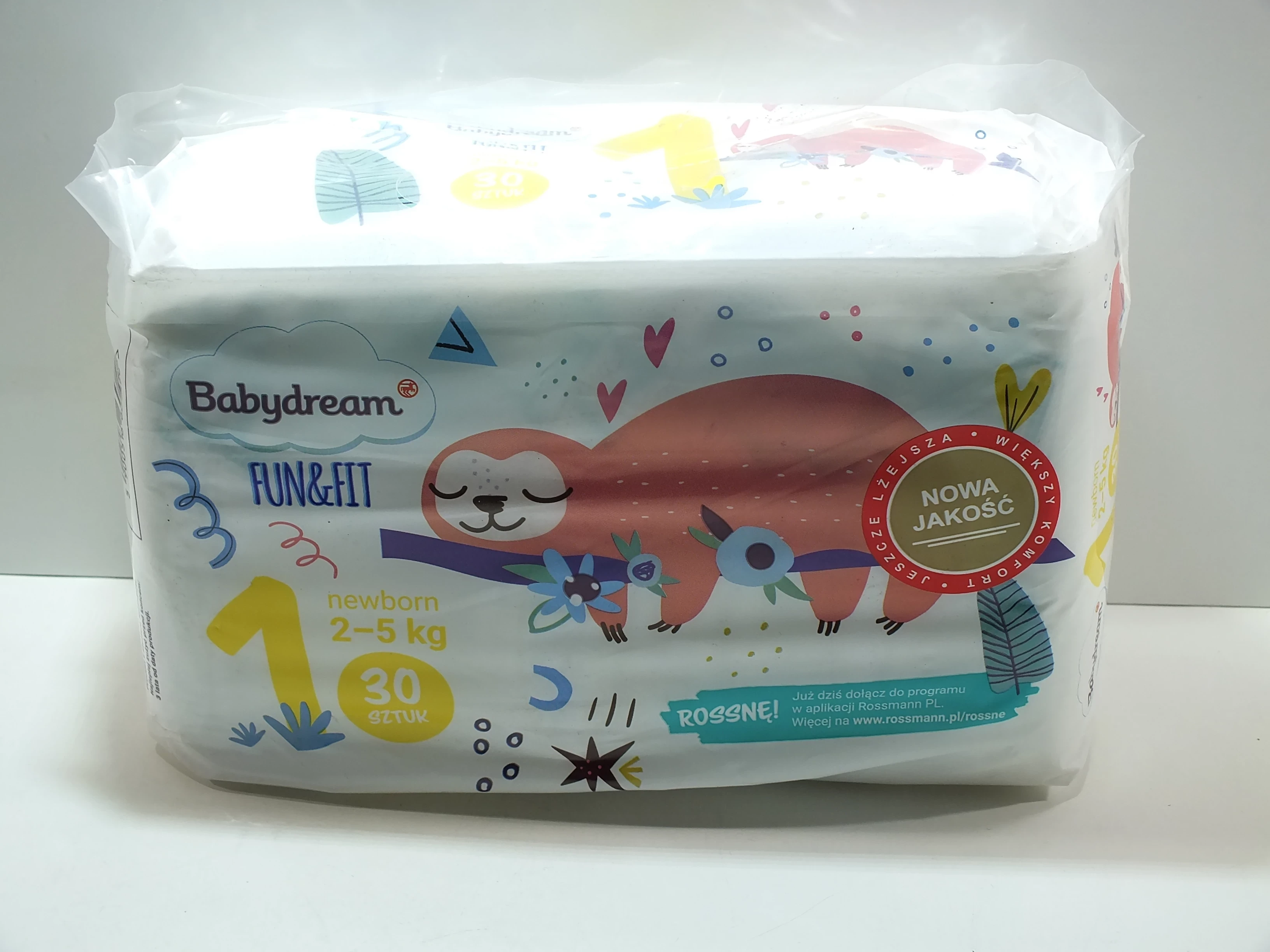 babydream fun&fit pieluszki jednorazowe newborn 1 2-5 kg