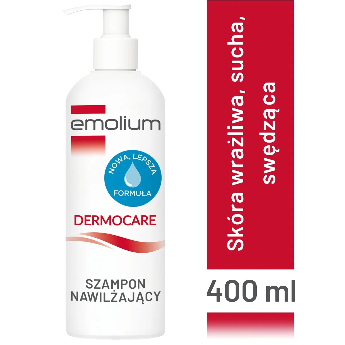 emolium dermocare szampon nawilżający 400