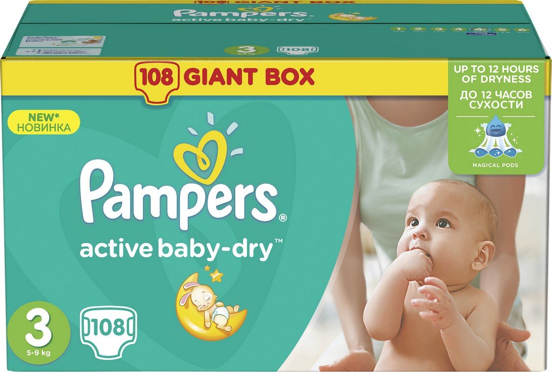 pampers active baby 3 108