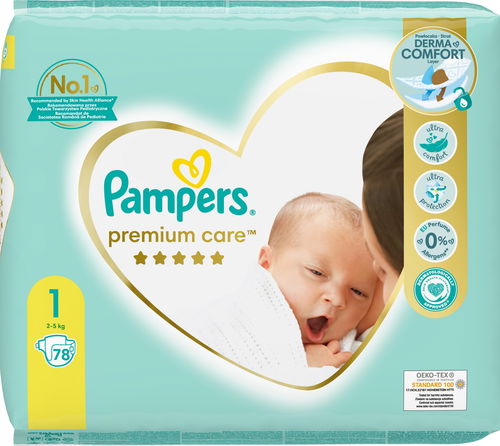 pampers premium newbor cena