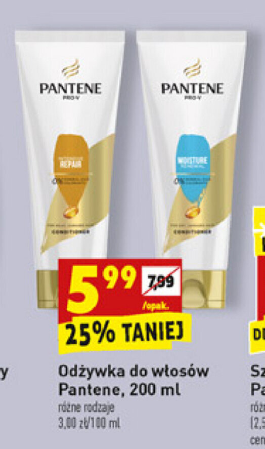 odżywka do włosów pantene 200 ml biedronka