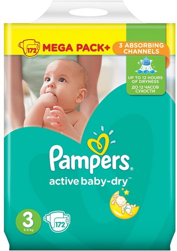 pampers active baby dry 3 172