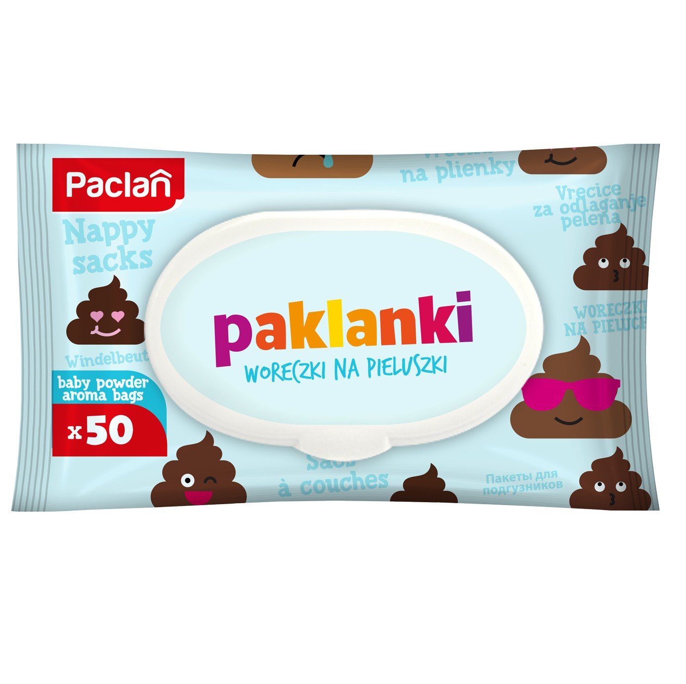 paklanki woreczki na zużyte pieluchy 50szt