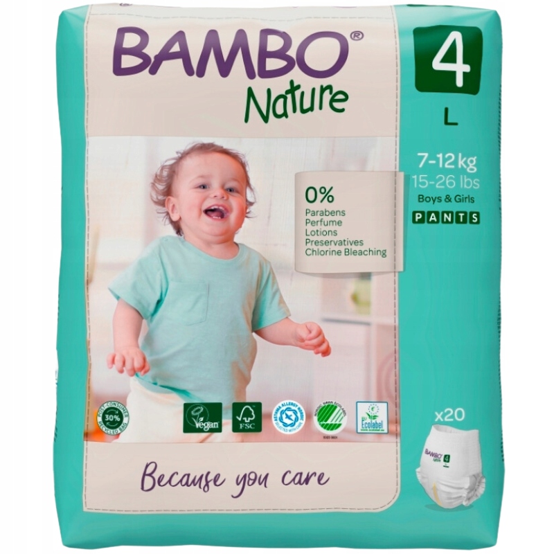 pieluchy bambo nature 4+ najtaniej