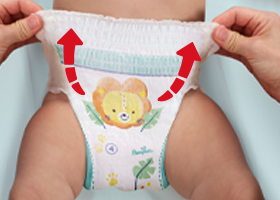 jak założyć pampers pants