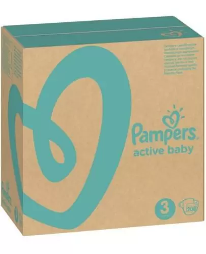 pampers active baby 3 208 sztuk