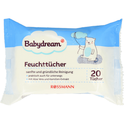 babydream chusteczki nawilżane z rumiankiwm