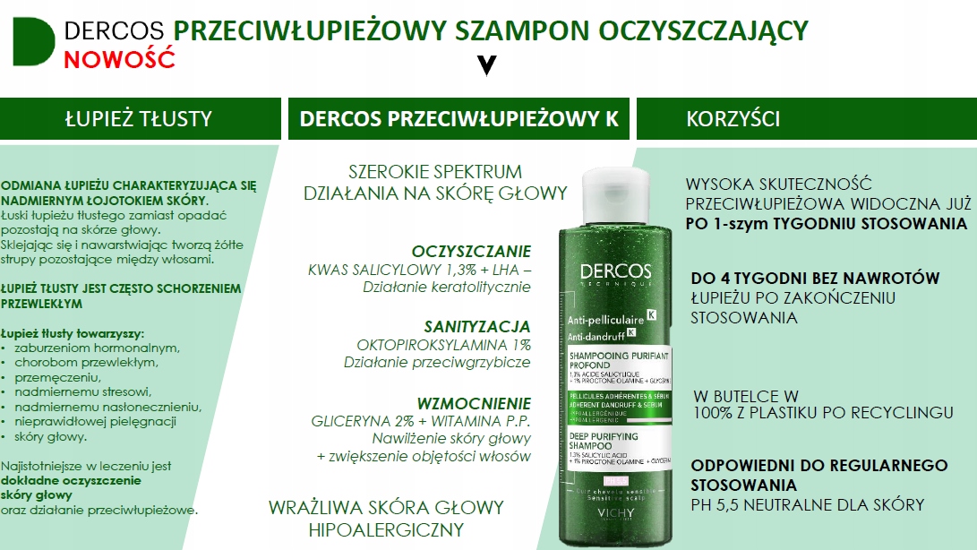 vichy szampon oczyszczający