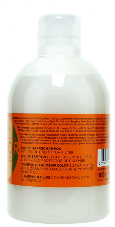 kallos argan colour shampoo szampon wizaz