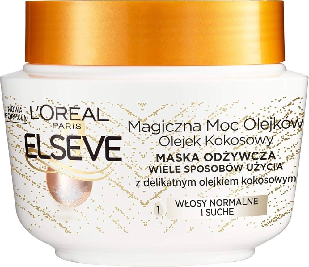 loreal maska do włosów magiczna moc olejek kokosowy