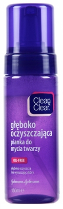 głęboko oczyszczająca pianka do mycia twarzy clean&clear