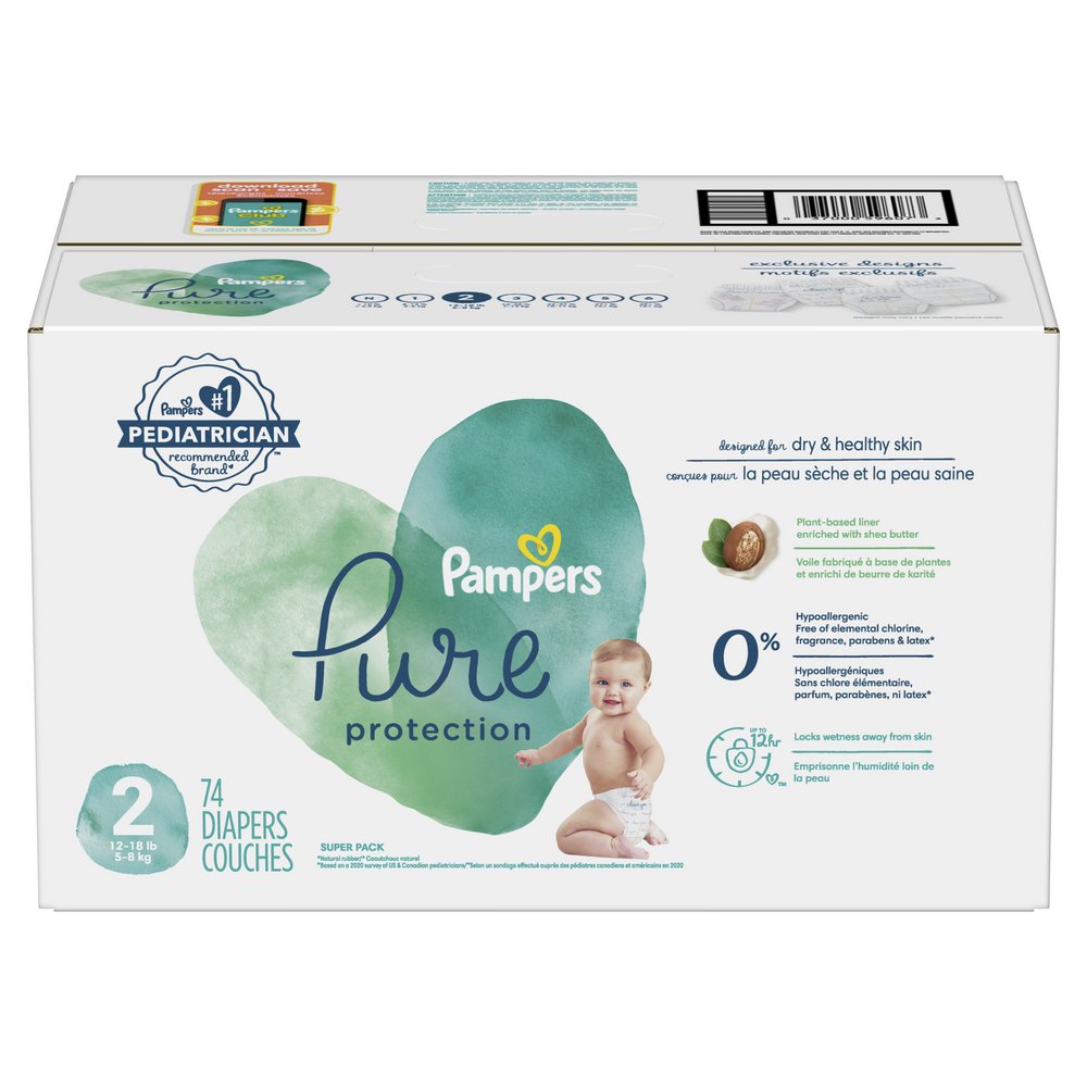 pampers pure size 2