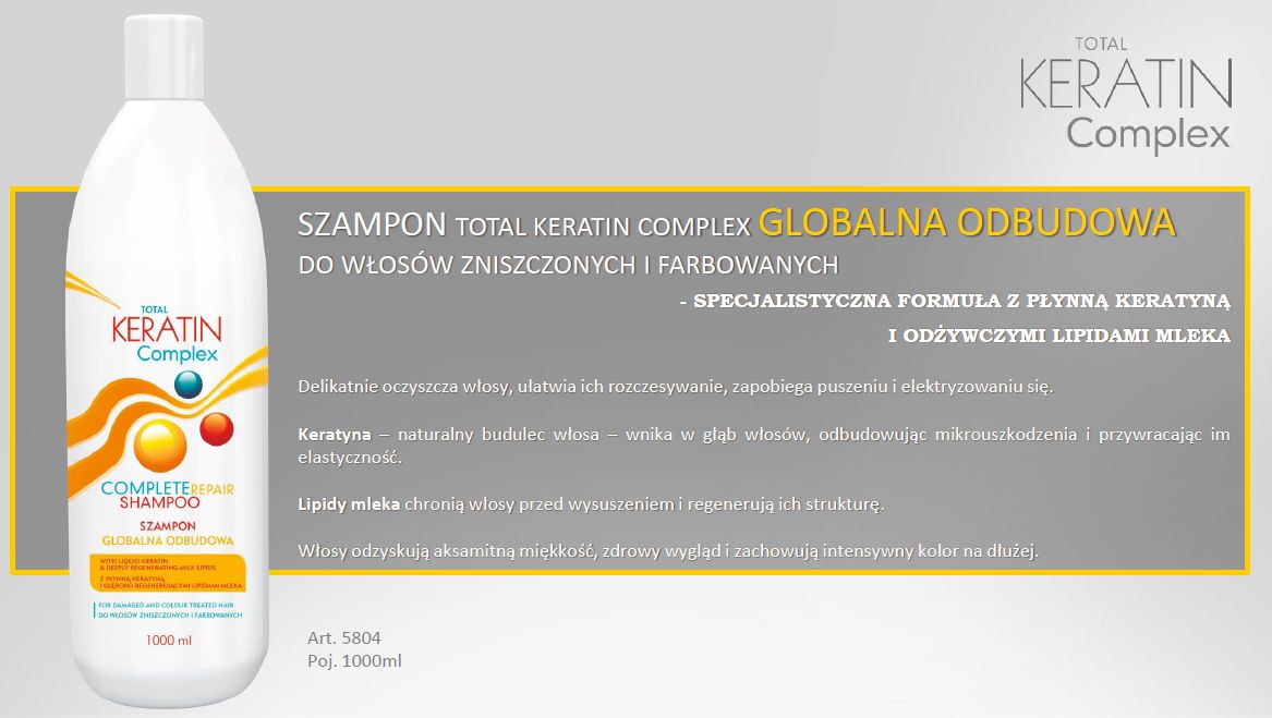 keratin complex szampon globalna odbudowa wizaz