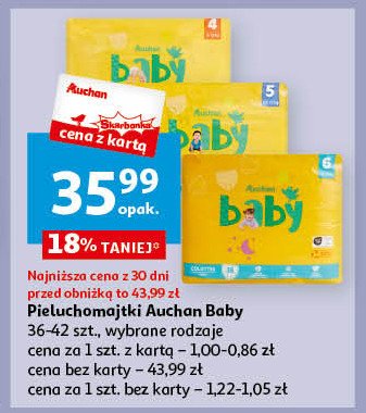 pieluchy baby comfort auchan rozm.4