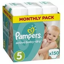 zapas pieluch pampers active baby dry 5