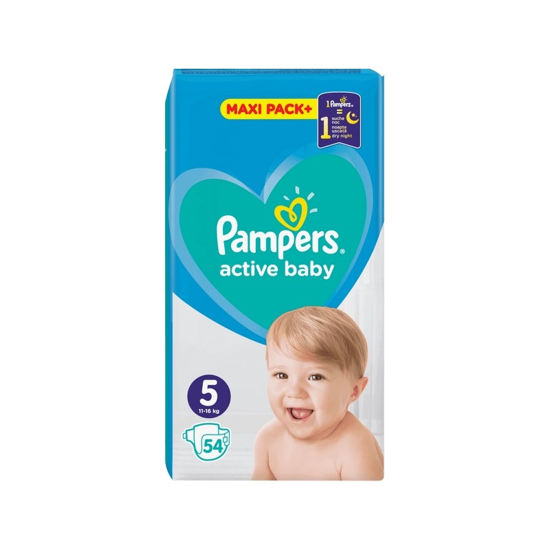 pampers active baby 5 54 szt