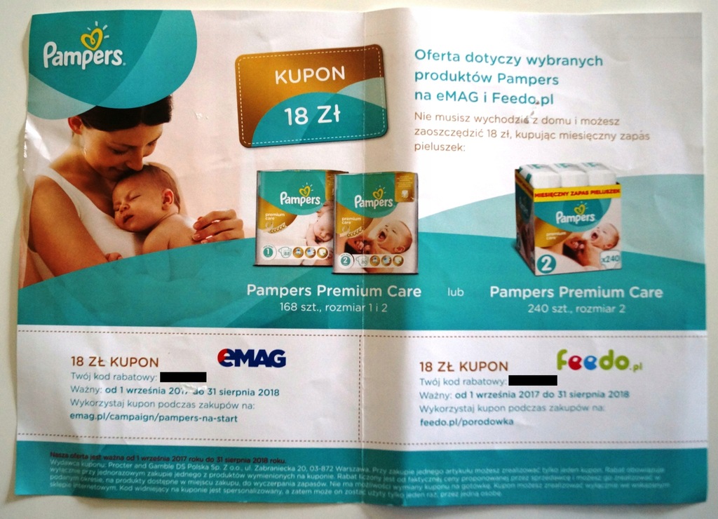 kod promocyjny emag pampers