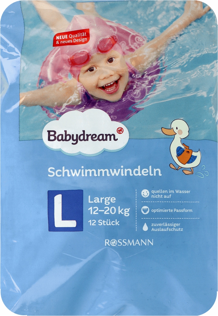 babydream pieluchy large na basen