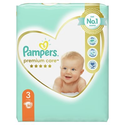 pampers premium care pieluchyi rozmiar 3 5-9kg 80 sztuk