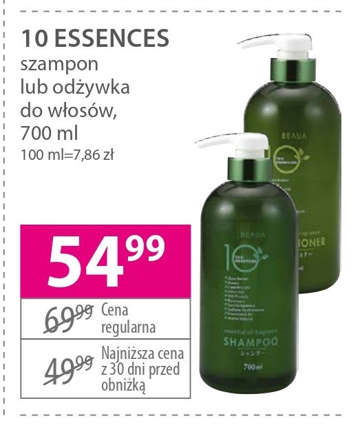 beaua szampon 10 essences opinie