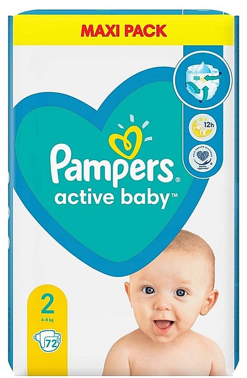 pieluchy pampers różowe i niebieskie