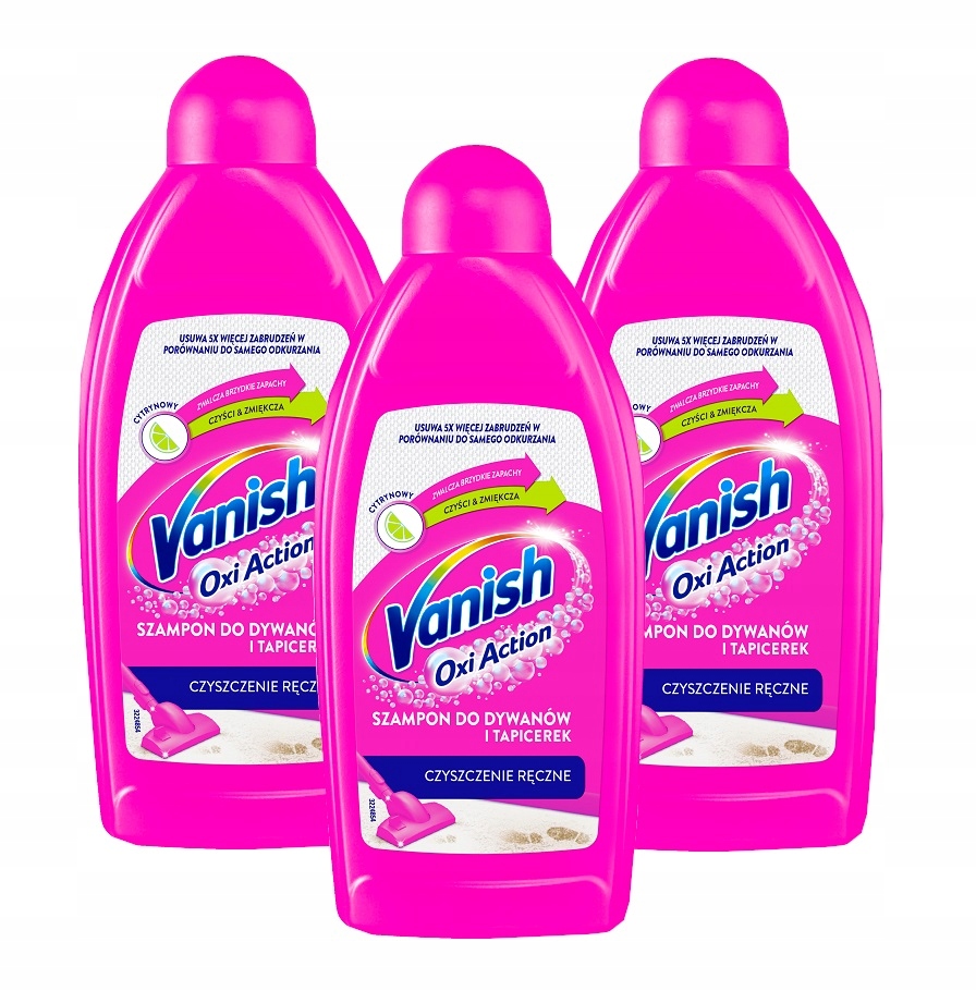 vanish clean & fresh szampon do prania dywanów 500 ml