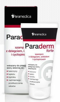 paraderm szampon z dziegciem ulotka